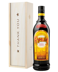 Kahlua Coffee Liqueur Birthday Gift In Wooden Box