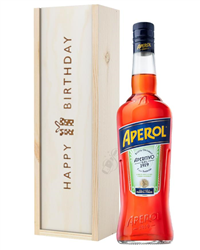 Aperol Spritz Birthday Gift In Wooden Box