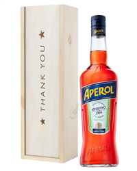 Aperol Spritz Thank You Gift In Wooden Box